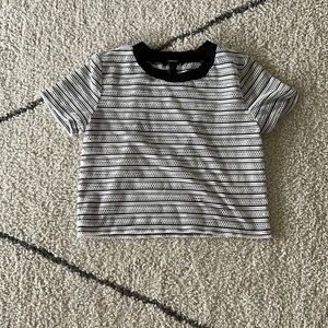 Fish net shirt black and white from forever 21